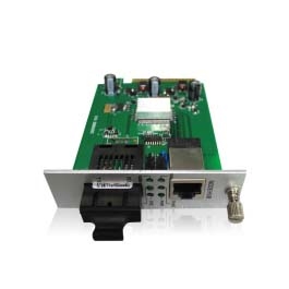 卡式百兆1光1電光纖收發器
